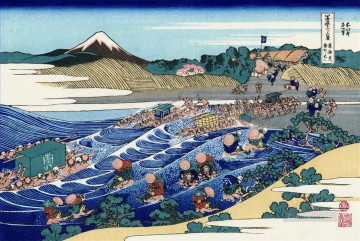 el fuji de kanaya en el tokaido Katsushika Hokusai Ukiyoe Pinturas al óleo